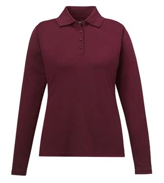 Ladies' Pinnacle Performance Long Sleeve Pique Polo