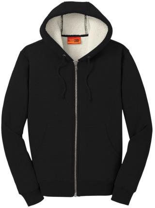 CS625 - Heavyweight Sherpa-Lined Hooded Fleece Jacket