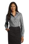 L654 - Ladies' Long Sleeve Gingham Easy Care Shirt