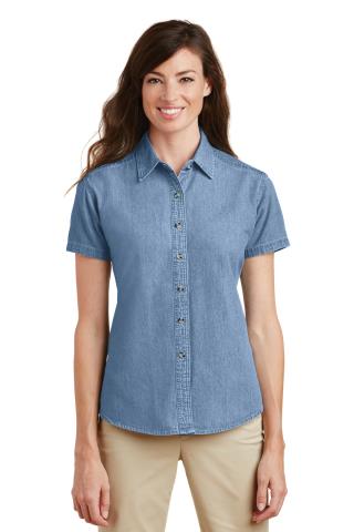 LSP11 - Ladies' Short Sleeve Value Denim Shirt