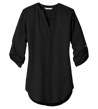 LW701 - Ladies' 3/4- Sleeve Tunic Blouse