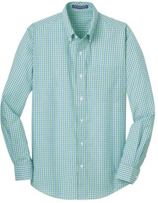 S654 - Long Sleeve Gingham Easy Care Shirt
