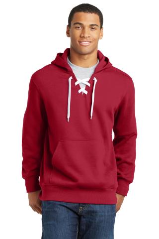 Men's Lace Up Pullover Hooded Sweatshirt